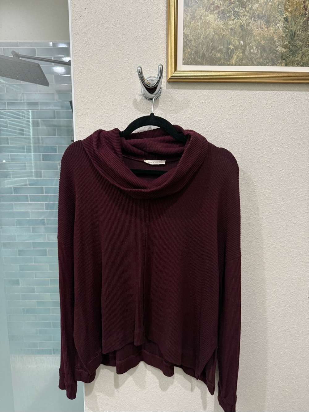Women's Lush Cowl Neck Sweater - Medium